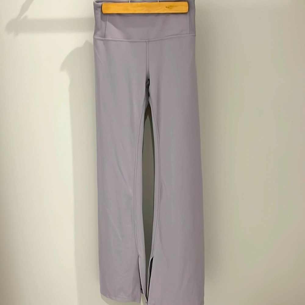 Athleta Lavender Gray Wide-Leg Track Pants